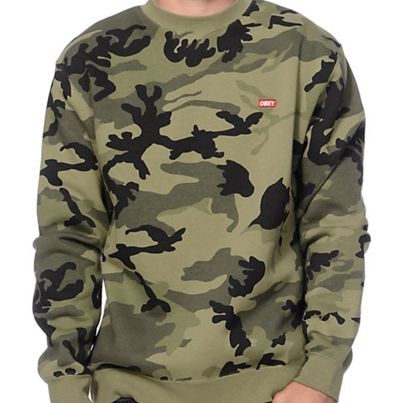 obey camo sweatshirt